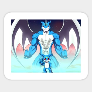 Exveemon and Veemon Sticker